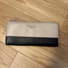 kate spade 長財布 ベージュ/ブラック
