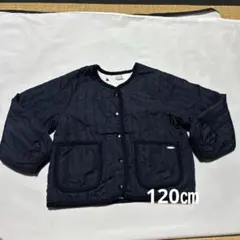 【美品】プティマイン　キルティング　ジャケット　濃紺　120㎝