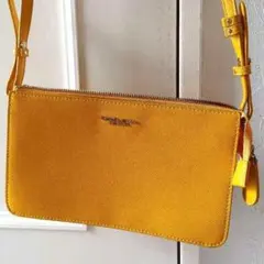 美品!★サマンサタバサ★イエロー　ショルダーバック★レザー★春色