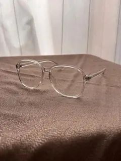 クリアフレーム 四角形 メガネ