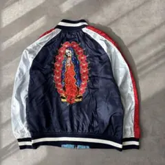 15916 USED リバーシブル 刺繍 スカジャン