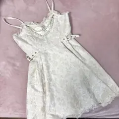 ROJITA ジャガードキャミワンピース ホワイト