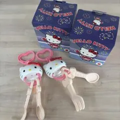 ハッピーセット　風鈴型ハローキティスプーン＆フォーク　2点セット