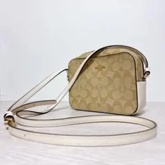 ✨美品✨Coach コーチ カメラバッグ シグネチャー ショルダーバッグ レザー