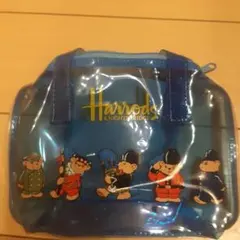 【海外購入】Harrodsビニール取っ手付きポーチ