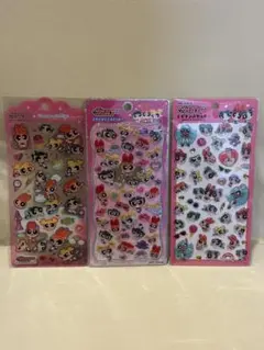 【正規品】パワーパフガールズ プチドロップステッカー等 三種セット