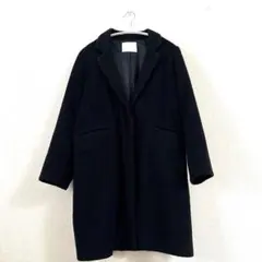 cinoh チノ ブラック ウールロングコート 今期 - メルカリ