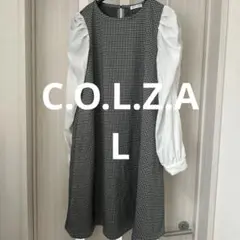 C.O.L.Z.A チェック柄ワンピース 長袖付き