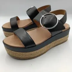 UGG アグ April プラットフォーム 厚底 サンダル ブラック ２３cm