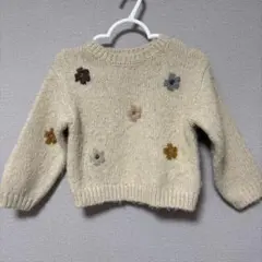 ZARA BABY フラワーニット　刺繍