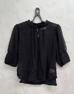 ダズリン　ドット柄シアーブラウス キャミソールセットのサムネイル