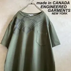 カナダ製 エンジニアードガーメンツ ポケットtシャツ ポケt XL ミリタリーのサムネイル