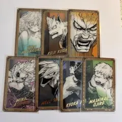 ヒロアカ原画展 箔押しクリアカード 7枚セット