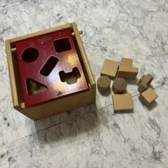 ミッキィ社　ポストボックス　レッド　型はめ　知育玩具　木製のサムネイル