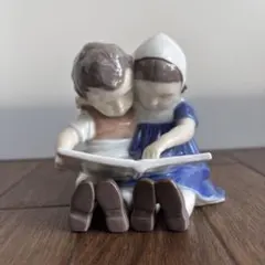 希少品 Bing & Grøndahl B&G少女と仔犬 No.2163 - メルカリ