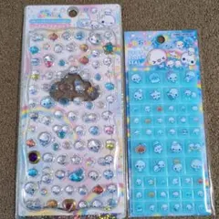 ぷくぷくあわわちゃん プチドロップ タイルシール 2点セット