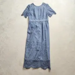 AIMER エメ パネルレース タイトドレス ダルブルー オケージョンドレスのサムネイル