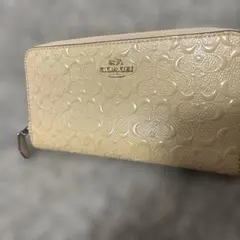極美品・付属品完備 COACH コーチ 長財布 シグネチャー オートミール 