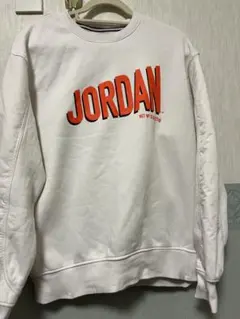 【美品】JORDAN ホワイト トレーナー Lサイズ