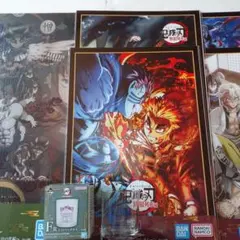 一番くじ 鬼滅の刃 繋いだ軌跡 D賞F賞H賞 ビッグメタリックシート他7点セット