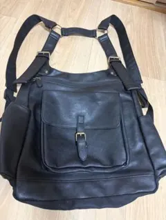 2WAY H型 リュックサック ブラック