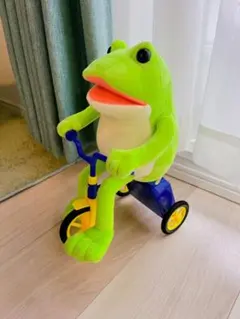 かえるのケロピョンぬいぐるみ 自転車ギミック - メルカリ