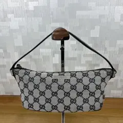 Gucci グッチ アクセサリーポーチ GG グレー系 ブラック 黒