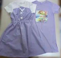 半袖　ワンピース　130 アーヴェヴェ　a.v.v 女の子