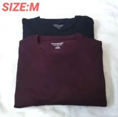 クルーネック Tシャツ レギュラーフィット 2枚組 ポケット付き 半袖