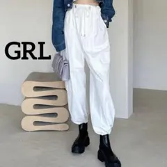 k0931 GRL ドロストカーゴパンツ ホワイトのサムネイル