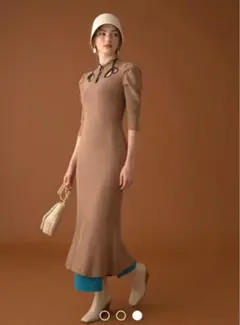 lily brown ニットワンピース 長袖