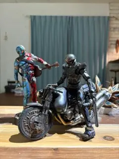 メチャクチャデカい ハカイダー 40cm フィギュア ＋キカイダー＋バイク 3点 メチャクチャデカい ハカイダー 40cm フィギュア ＋キカイダー＋