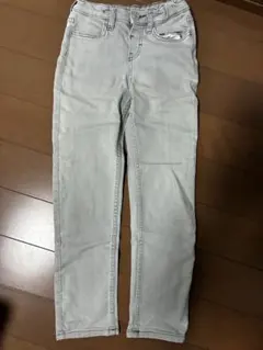 キッズ ライトグレー デニムパンツ　H&M