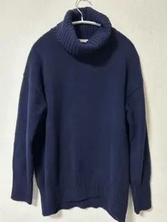【みーみ様専用商品】オンワード樫山　ネイビー　タートルネックセーター