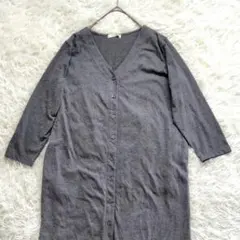 【ショコラフィネローブ】長袖カットソー ワンピース シャツ カジュアル