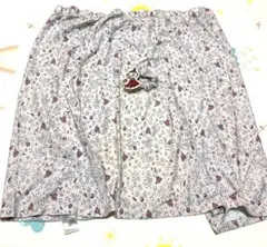 授乳ケープ　ムーミン　小花柄　ピンク　ボタン付き　まとめゴム付き