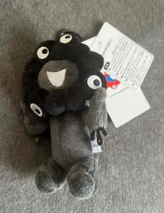 黒ミャクミャク　座り　カラビナ付き　大阪関西万博 6j