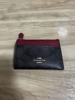 COACH パスケース 定期入れ 小銭入れ　 レッド