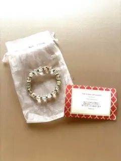 【美品】IROHA 大天使ミカエルの高波動お守りブレスレット（巾着・カード付） 美品】IROHA 大天使ミカエルの高波動お守りブレスレット（巾着・カード