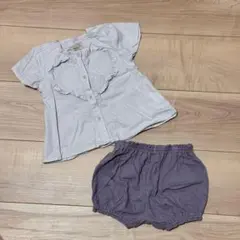 petit main シャツ・パンツセットアップ