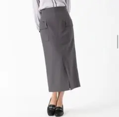 【MISCH MASH】サイドポケットタイトスカート S/グレー美品