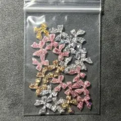 ネイルパーツ リボン キラキラ
