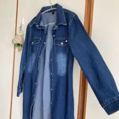 レディース トップス ジージャン デニムワンピース 羽織り