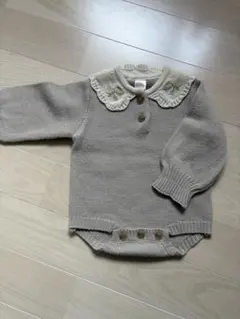 バースデイ　tete a tete ニットロンパース　80サイズ