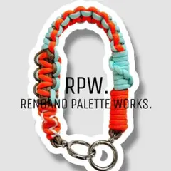 【0108】パラコード ハンドストラップ スマホストラップ オレンジ ベージュ