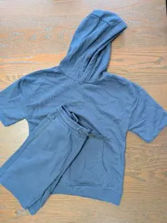 新品　未使用　ネイビー　パーカー　セットアップ　裏起毛