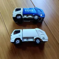 ゴミ収集車ミニカー 2台セット　レア　未塗装のサムネイル