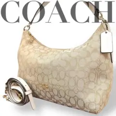 コーチ　ショルダーバッグ　ワンショルダー　2way 肩掛け　斜め掛け　チャーム