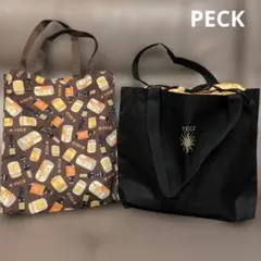 高島屋ノベルティ PECK エコバッグ2点セット