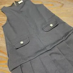 ZARA ボックスプリーツジャンパースカート 122cm